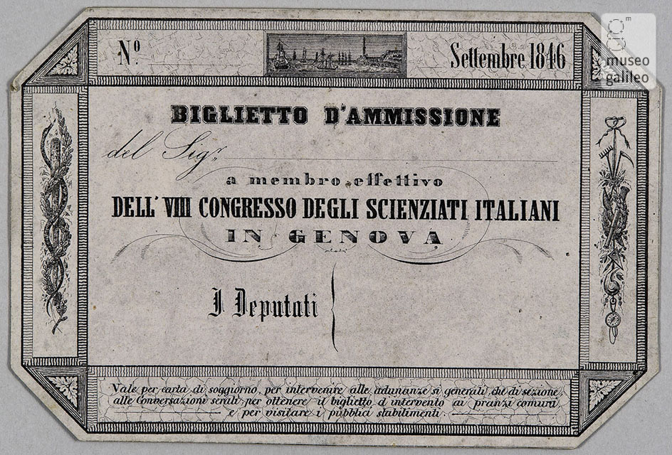 14 Settembre 1846: Genova, l’unità d’Italia e gli scopi delle Scienze.